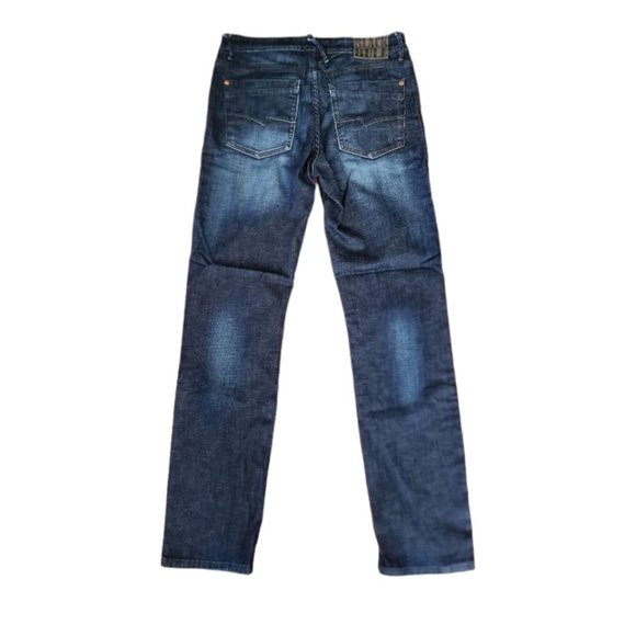 Black Bull Jeans Men's Size 33 Blue Denim Straight Leg Low Waist Slim Fit - Picture 2 of 13